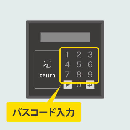 端末機に4桁のパスコードを入力すると自転車のカギが解錠され、利用可能になります